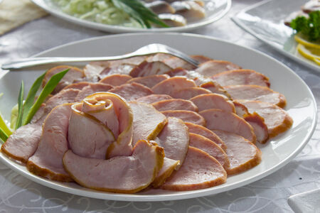 sausage on a plate