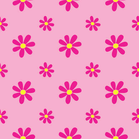 Pink Floral Dream Seamless Repeat Pattern. Perfect for backgrounds, and use in scrapbook projects,...