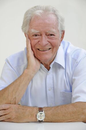 Old man, smilingの写真素材