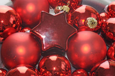 Christmas tree ballsの写真素材