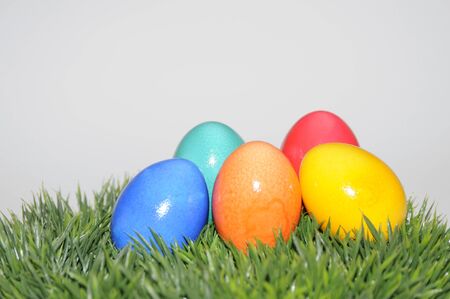 easter eggsの写真素材