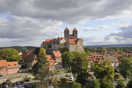 castle and collegiate church in quedlinburgのeditorial素材