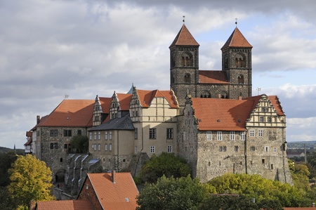 castle and collegiate church in quedlinburgのeditorial素材