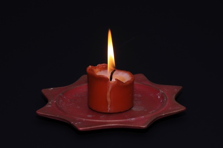 burning candleの写真素材