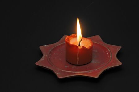 burning candleの写真素材