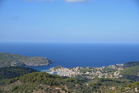 Mirador de ses barques on Port de Soller, Mallorcaの写真素材