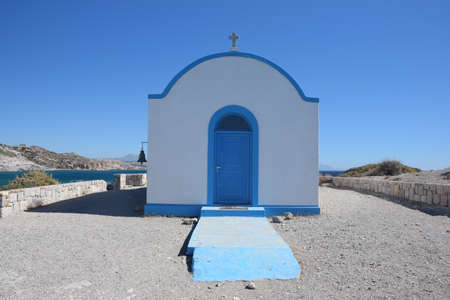 Chapel at Kamari, Kosの写真素材