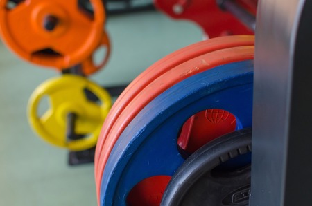 Closeup of trainer in the gymの写真素材