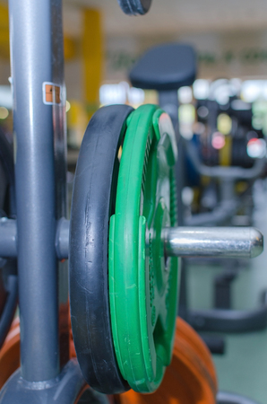 Closeup of trainer in the gymの写真素材