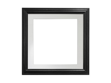 Classic photo frame blank on white backgroundの写真素材