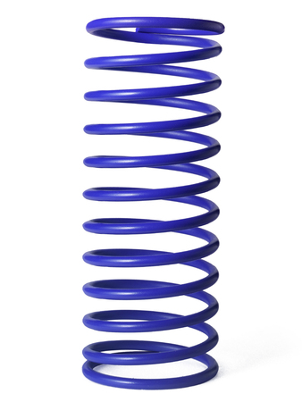automotive suspension springs on a white backgroundの写真素材