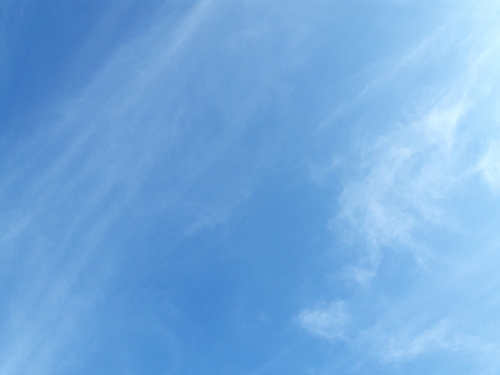 clouds in the blue skyの写真素材
