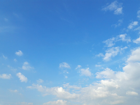 clouds in the blue skyの写真素材