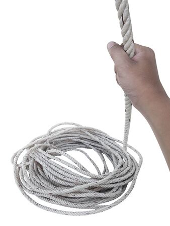 Rope isolated on white background