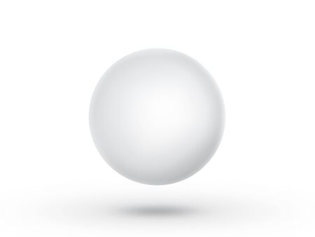 Globe sphere or ball isolated on a white background. 3D illustrationの写真素材