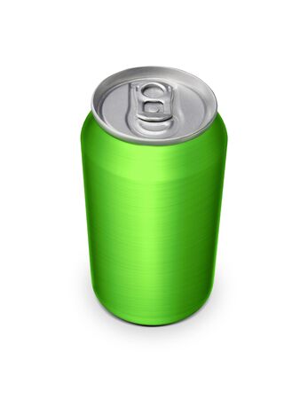 Aluminum cans on white background For designの写真素材