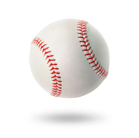 Baseball isolated on white backgroundの写真素材