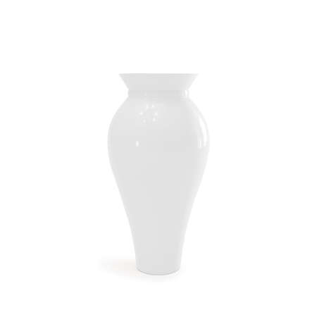 White vases isolated on white. 3d renderの写真素材