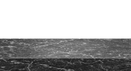Marble table top or white split stone countertop. 3d renderの写真素材