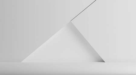 Interior white space for design and decoration. 3d renderの写真素材