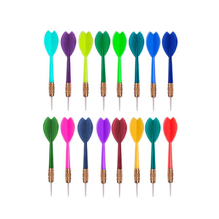 Dart isolated on white backgroundの写真素材