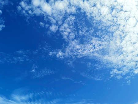 blue sky with white clouds