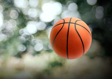 Basketballs On bokeh Blur backgroundの写真素材