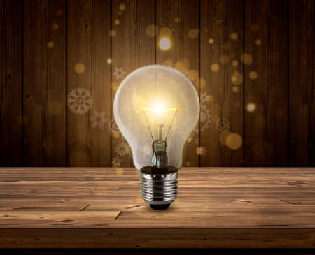 Light bulbs, new ideas with innovative technology and creativity creative idea with sparkling light bulbsの写真素材