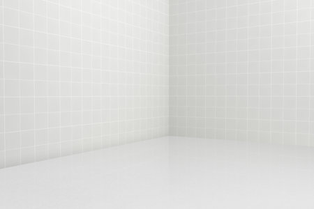 white ceramic tile texture for decorationの写真素材
