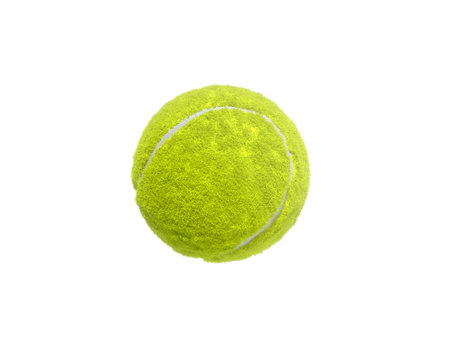 Tennis ball isolated without shadowの写真素材