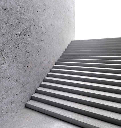 Concrete Stairs, Architectural Elements, Underground Walkwayの写真素材