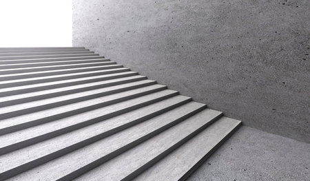 Concrete Stairs, Architectural Elements, Underground Walkwayの写真素材