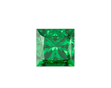 Green Diamond Gemstone with high quality on a white backgroundの写真素材