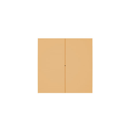 TOP view. Brown Cardboard paper box isolated on white backgroundの写真素材