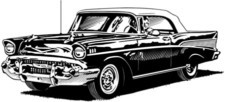 57 Chevyのイラスト素材