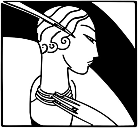 Art Deco Fashion Beautyのイラスト素材