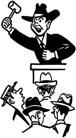 Auctioneerのイラスト素材