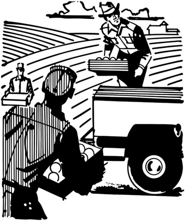 Farm Workersのイラスト素材