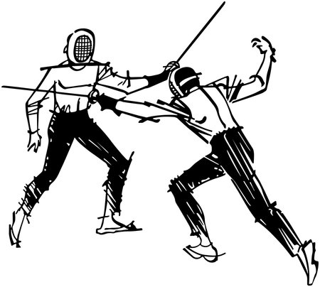Fencingのイラスト素材