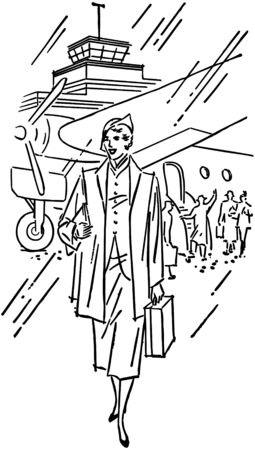 Flight Arrivalのイラスト素材