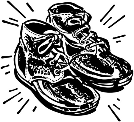 Bronzed Baby Shoesのイラスト素材