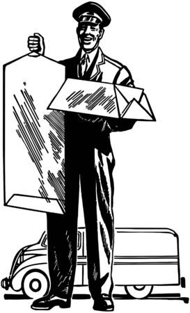 Delivery Manのイラスト素材