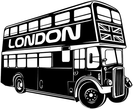 Double Decker Busのイラスト素材
