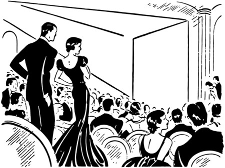 Evening At The Theaterのイラスト素材