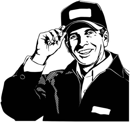 Friendly Service Man 2のイラスト素材