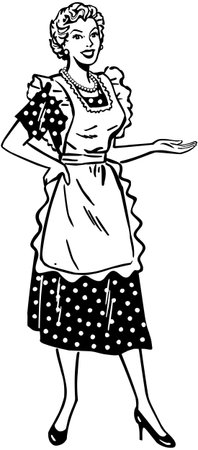 Housewife Presenterのイラスト素材