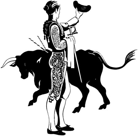 Matador With Bullのイラスト素材