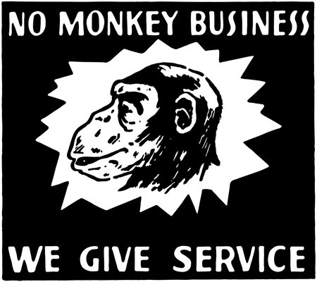 No Monkey Businessのイラスト素材