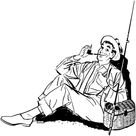 Happy Fishermanのイラスト素材