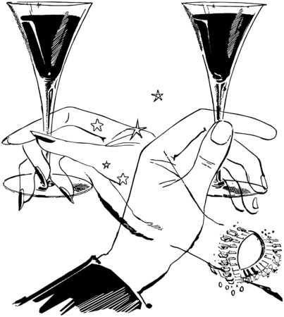 Let's Have A Toastのイラスト素材